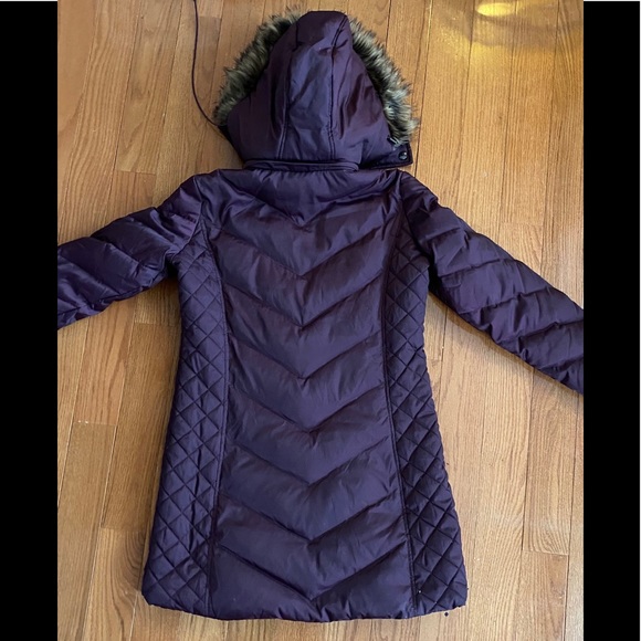 Puffer coat w/ faux ur trimmed hood - Picture 2 of 10